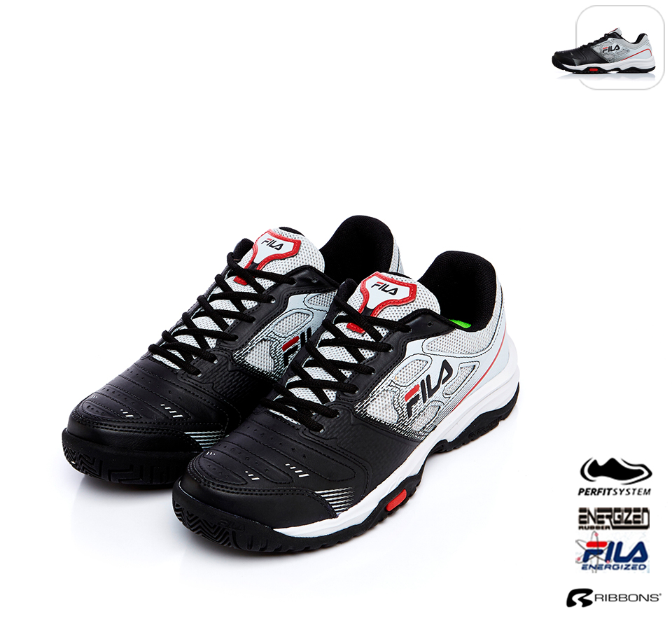 fila 运动训练鞋-黑/银 1-t501s-082